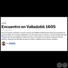 ENCUENTRO EN VALLADOLID: 1605 - Por BLAS BRÍTEZ - Viernes, 29 de Abril de 2022